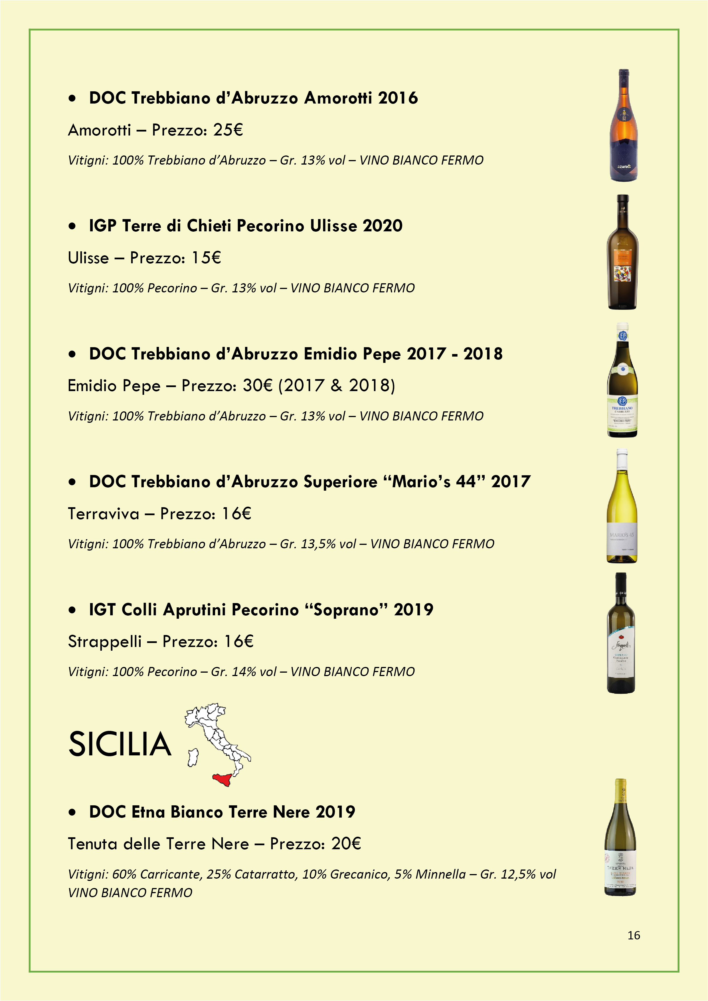 Carta dei Vini