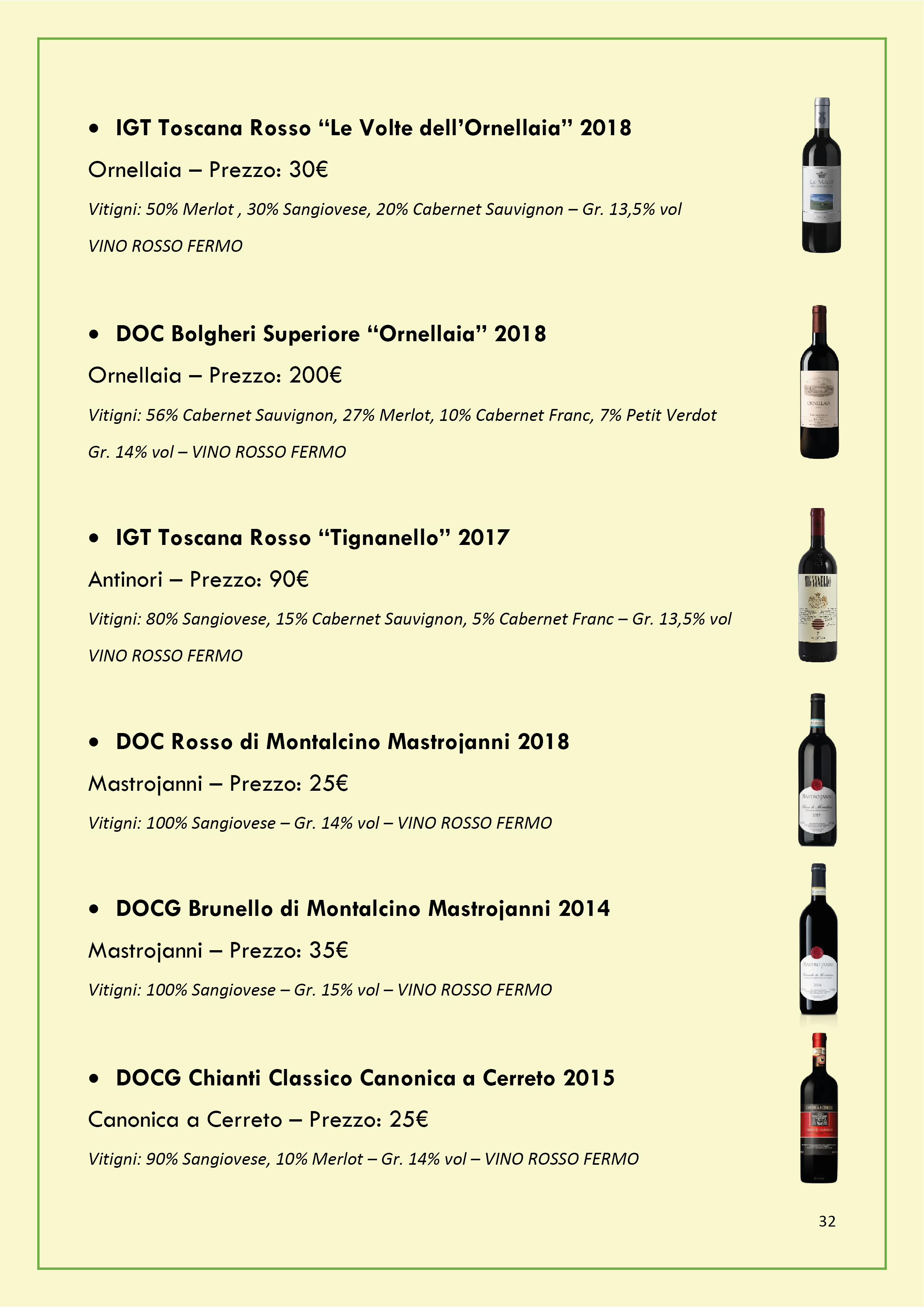 Carta dei Vini