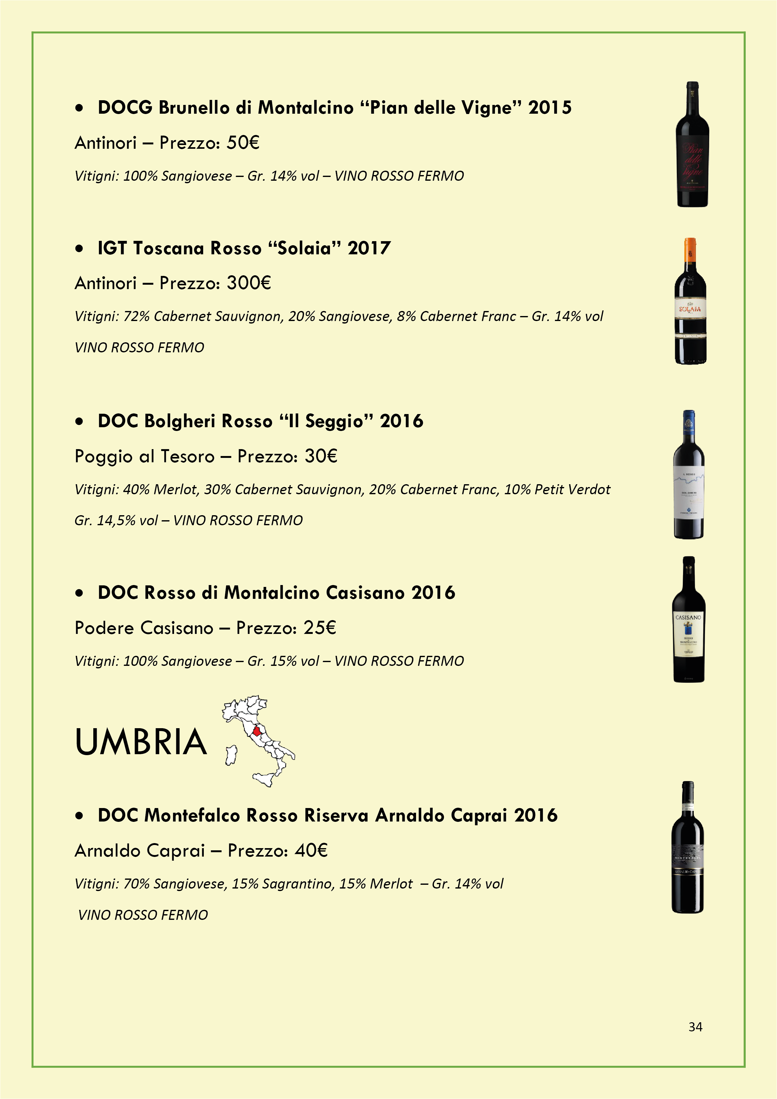 Carta dei Vini