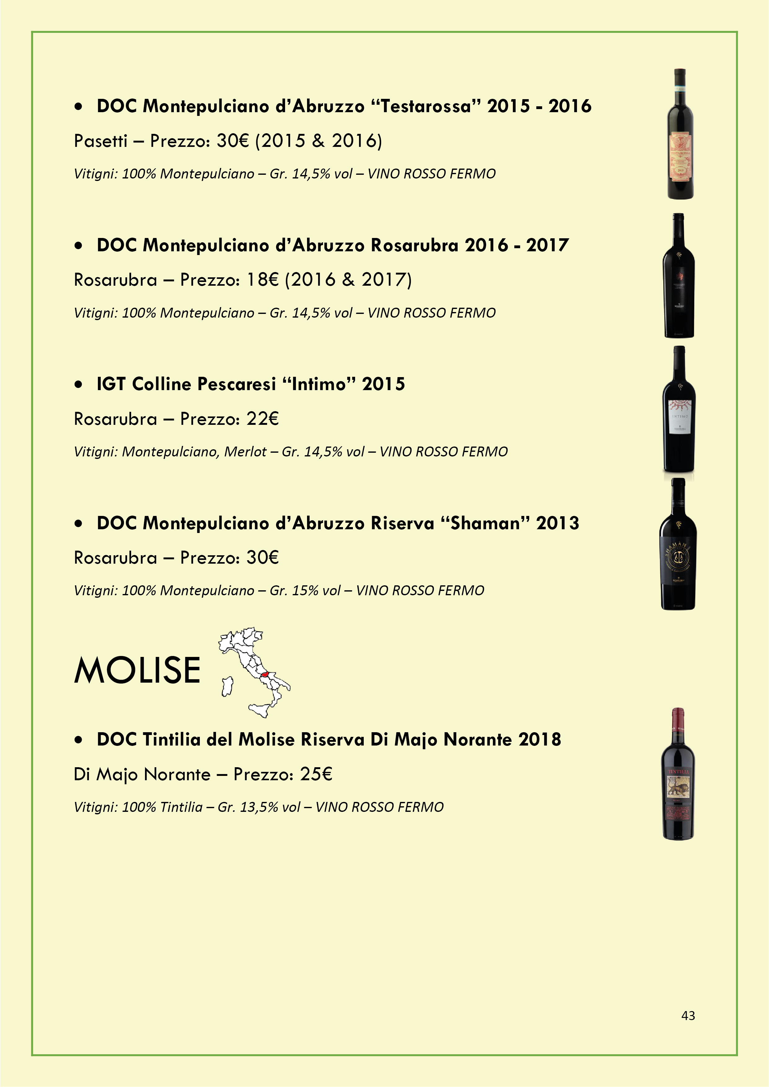 Carta dei Vini